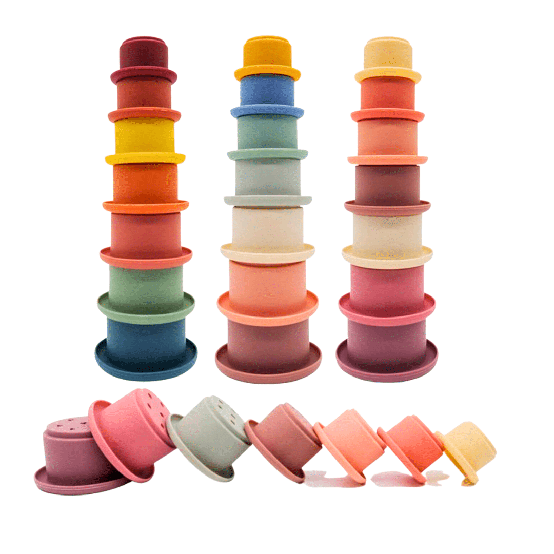 Zhorya - jouets de bain pour bébé de 6 à 12 mois, jouet écologique en caoutchouc